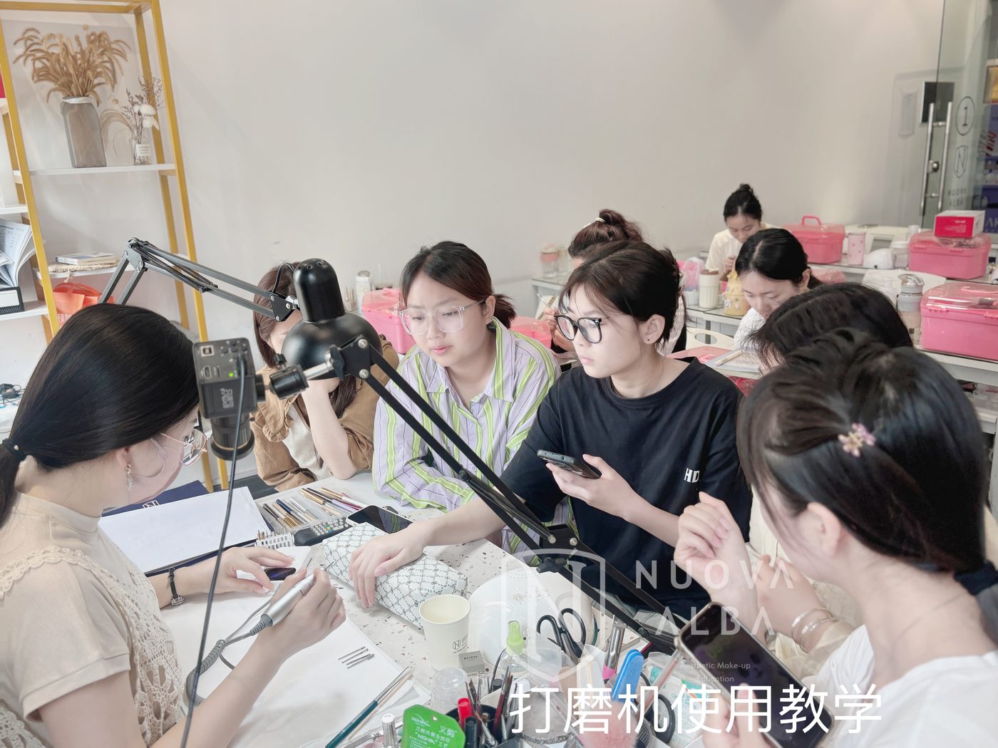 美甲学员练习
