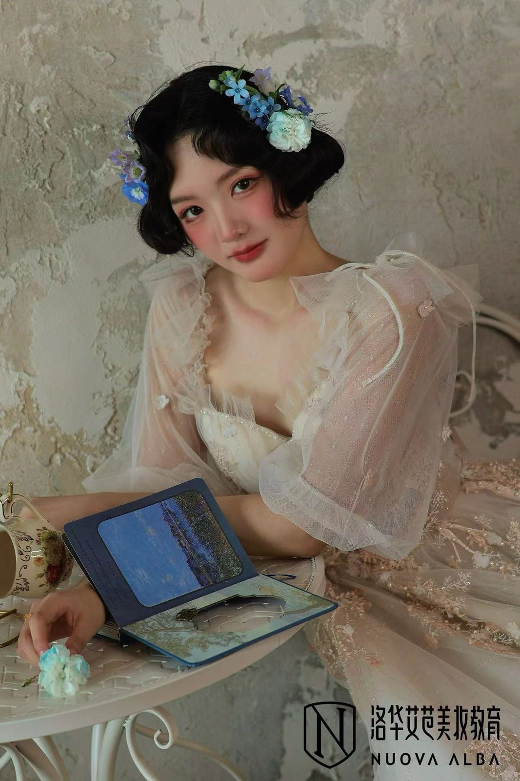法式-蓝花复古羊毛卷法式油画写真妆造-竖屏-A-3