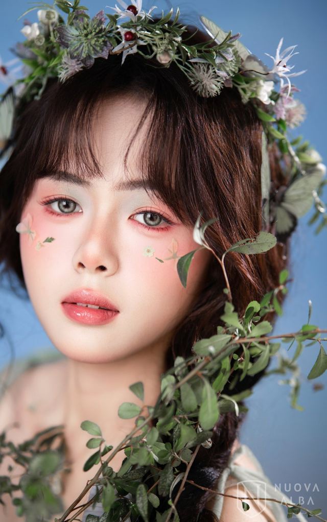 写真-森系绿植花环油画造型-竖屏-B-84