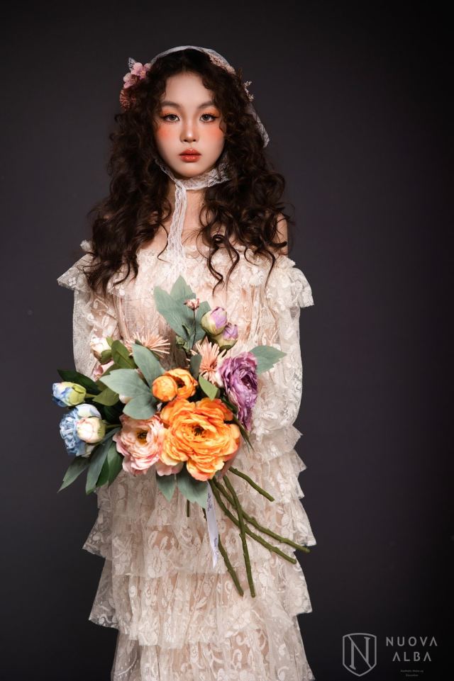 写真-雀斑暖调油画感森系鲜花写真妆造-竖屏-B-65