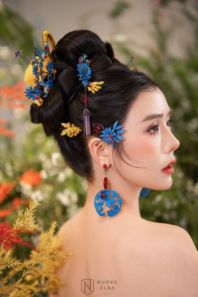 影楼-蓝黄撞色新中式古风造型-竖屏-A-74